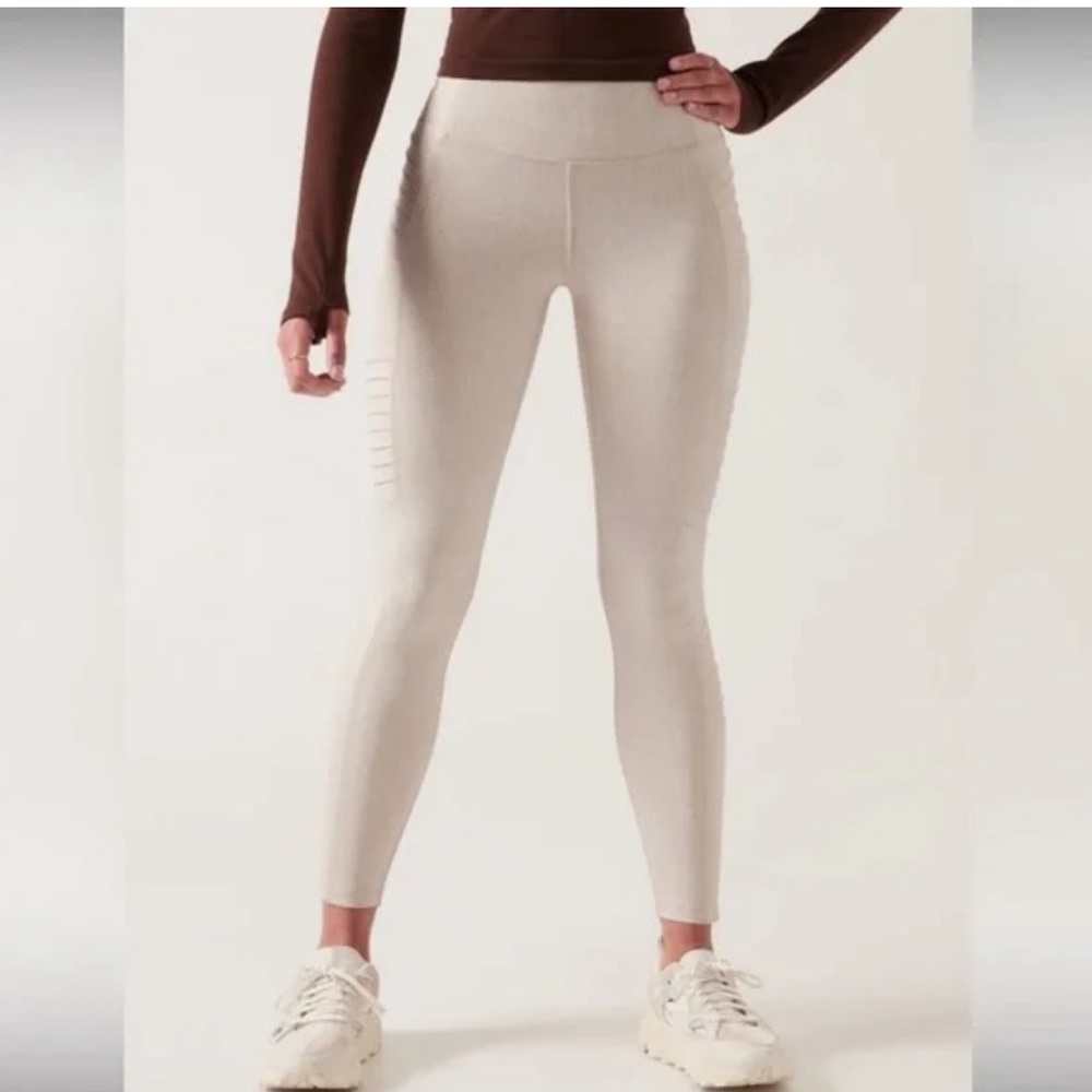 Athleta‎ Delancey Textured Moto tight size M